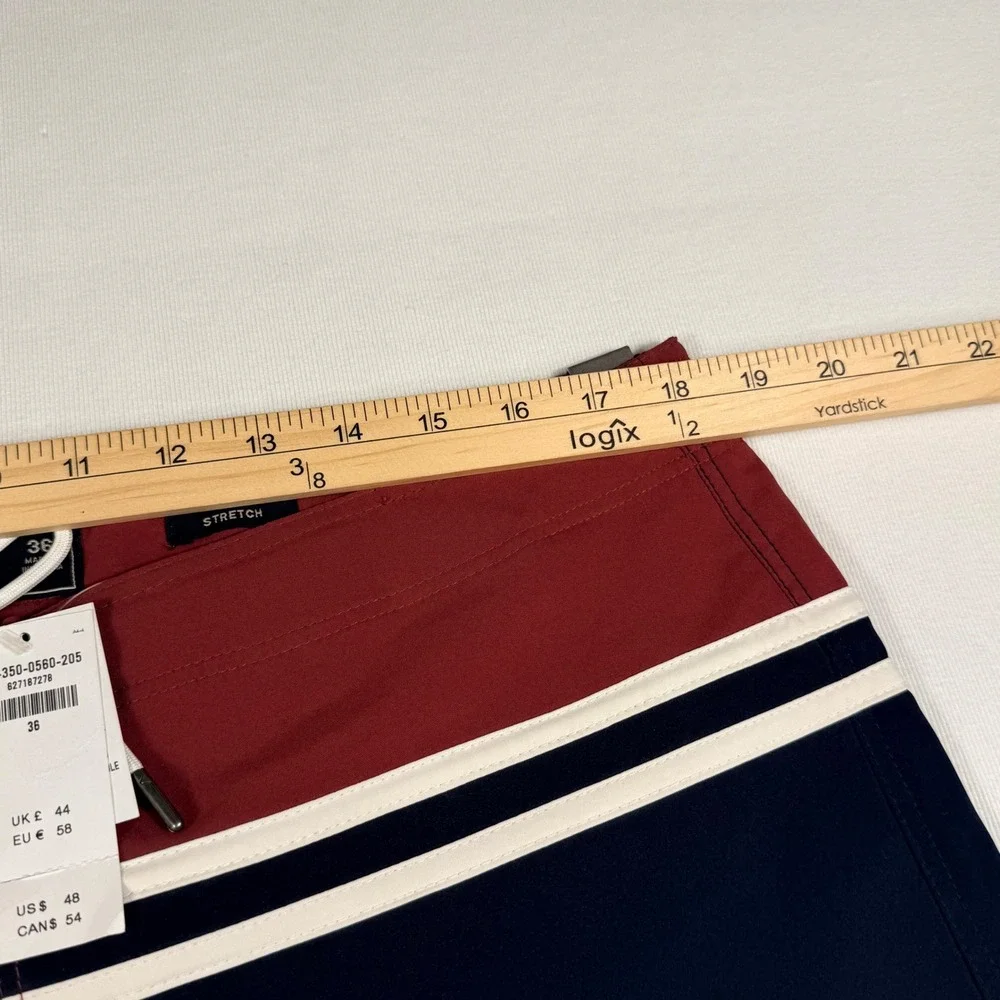 Abercrombie & Fitch‎ Board Shorts 36 Navy Red 9